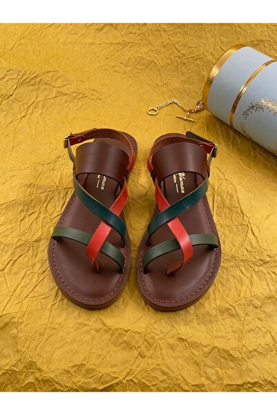 Ülkü Yaman Collection Ülkü Yaman Collection Genuine Leather Handmade Sandals ...