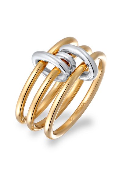 ELLI Ring Ring ohne Steine Damen Knoten 925 Sterling Silber Party / Silvester