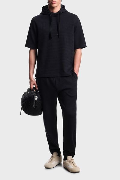 Emporio Armani Cotton Regular Fit Elastic Waist Elastic Cuff Pants Men's Trousers EM003443 AF137