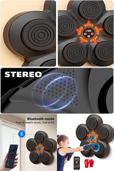 Genel Markalar Bluetooth özellik, ışıklı hedefli dijital Ekran Yetişkin Çocuk Uygun Bluetooth Müzikli Boks Makinesi