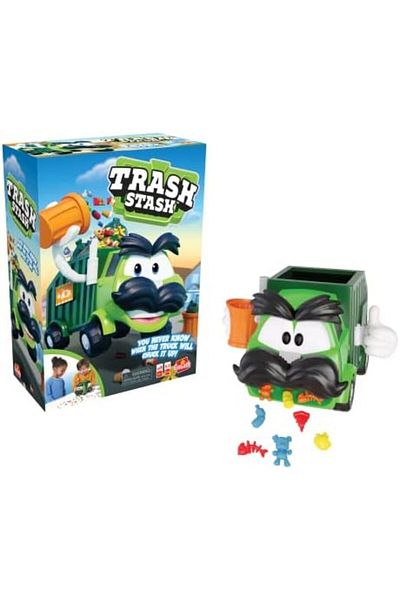 Goliath Trash Stash Game - Fill Trashcan, Watch It Dump Into Garbage Truck Or Truck Chucks It Up - N