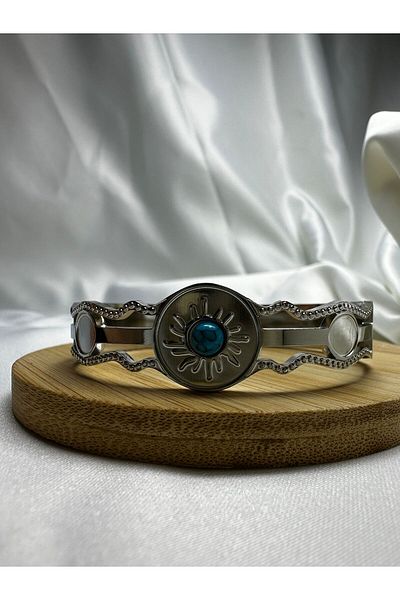 Mutenaura Stainless Steel Handcuff Bracelet