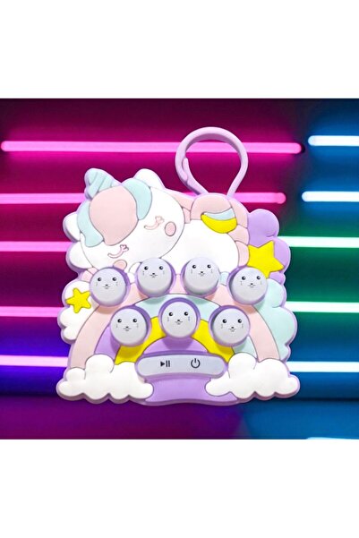 Kuzey YÜKSEKKALİTE MİNİ LİLA POPİT YENİ NESİL ANAHTARLIKLI LİLA POPİT OYUNCAK...