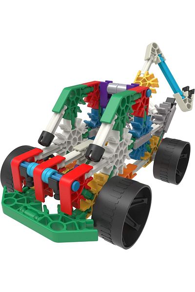 Basic Fun K'NEX 10 Model Building Set, Educational Toys for Boys and Girls, 130 Piece Stem Learning
