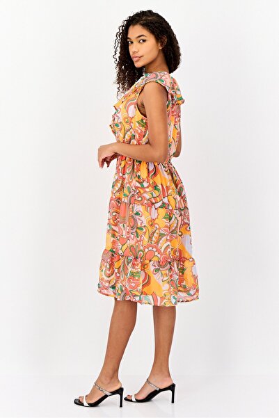 Marissa Olivia Women Allover Print Midi Dress, Multicolor