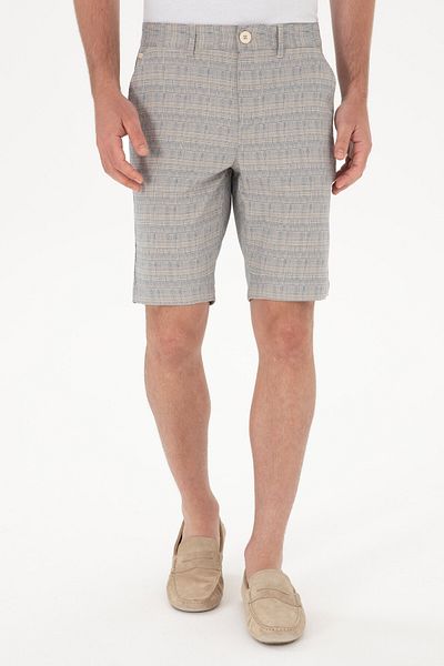 U.S. Polo Assn. Men's Blue Woven Shorts 50300443-Vr036
