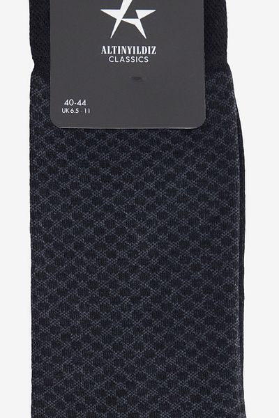 ALTINYILDIZ CLASSICS Men's Black Patterned Single Socks