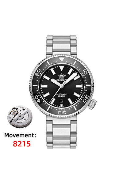 Choice 8215 black steel 3 ADDIESDIVE Men's Diver's Watches 1000m Sapphire Gla...