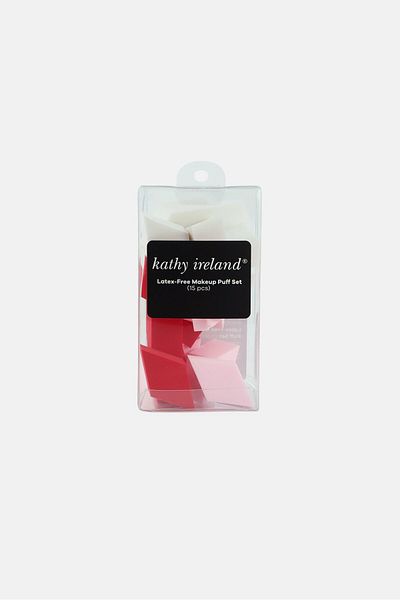 Kathy Ireland 15 Pcs Latex Free Makeup Puff Set, Multicolor