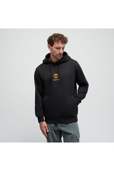 Timberland Print Stack Logo (Bb) Hoodie Men's Black Sweatshirt Tb0A6Wza0011