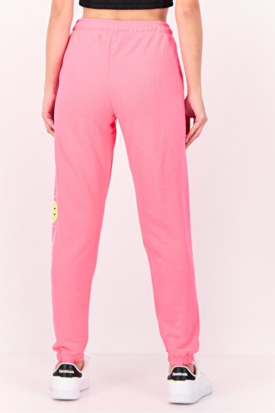 Ellesse x Smiley Women Sportswear Fit Brand Logo outdoor Sweatpants, Neon Pink