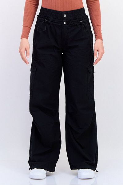 Don't Call Me Jennyfer Women Regular Fit Solid Cargo Pants, Black