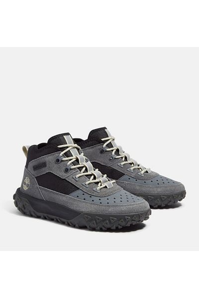 Timberland حذاء Greenstride Motion 6 Mid Lace Up للرجال باللون الرمادي Tb0a6cw1a4o1