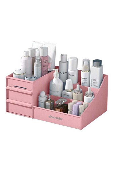 DOMEET صندوق تخزين مستحضرات التجميل البلاستيكي على شكل درج