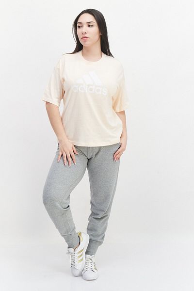 adidas Women Sportswear Fit Outdoor Crop T-Shirt, Peach