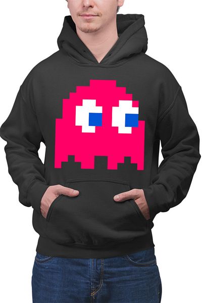 OEM Men's Hoodie Pac Man Atari Console Gameplay Enemy Games