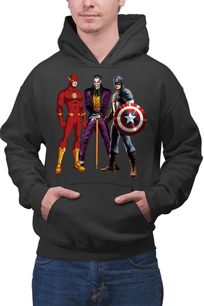 OEM Hanorac Barbati Captain America Joker Flash Serious Speed Suit