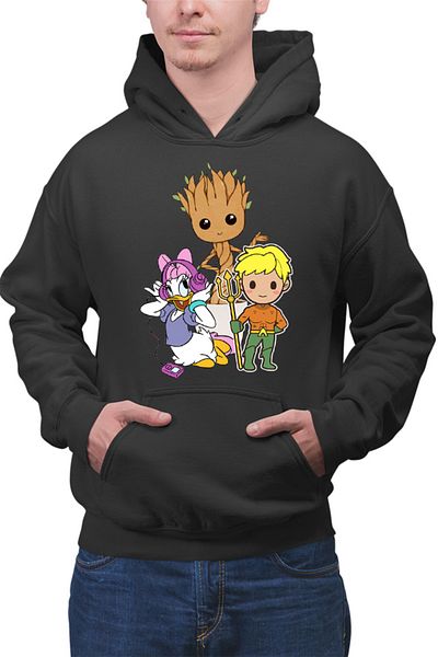 OEM Men's Hoodie Aquaman Baby Groot Daisy Duck Cartoon