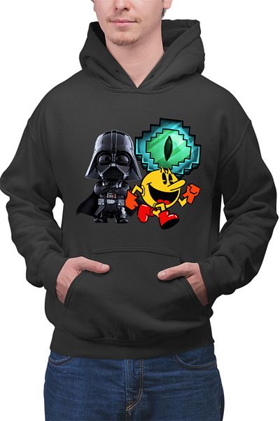 OEM Men's Hoodie Pac Man Darth Vader Ender Eye Minecraft