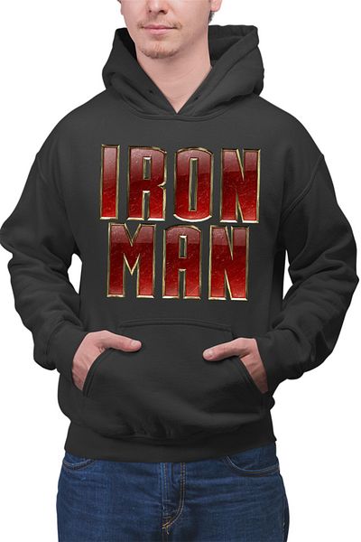 OEM Men's Hoodie Ironman Logo Metal Comics Cartoons American