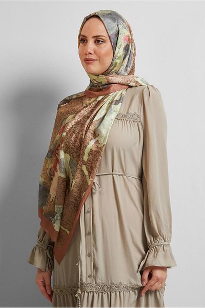 Alvina Patterned Shawl 8549