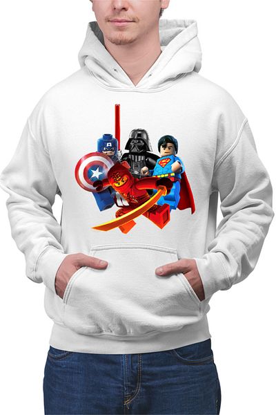 OEM Men's Hoodie Heroes Group Superman Darth Vader Captain America