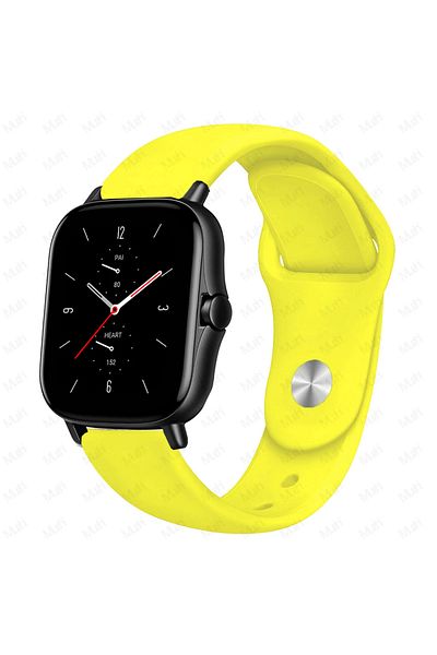 Choice 20mm watch band yellow 17 22mm Silicone band For Amazfit GTS 3/2/2e/GTS2 Mini/GTR 42mm/47mm/GTR 3/3