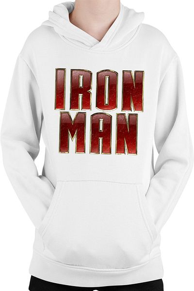 OEM Kids Hoodie Ironman Logo Metal Comics Cartoons American