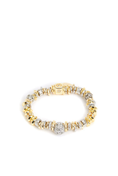 Network Gümüş Altın Rengi Bileklik