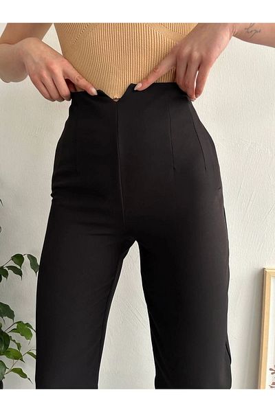 UGETTA Atlas Fluted Trousers Black