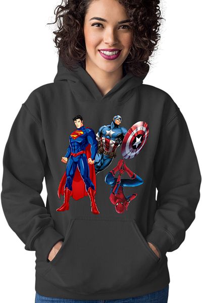 OEM Hanorac Femei Superman Captain America Spiderman