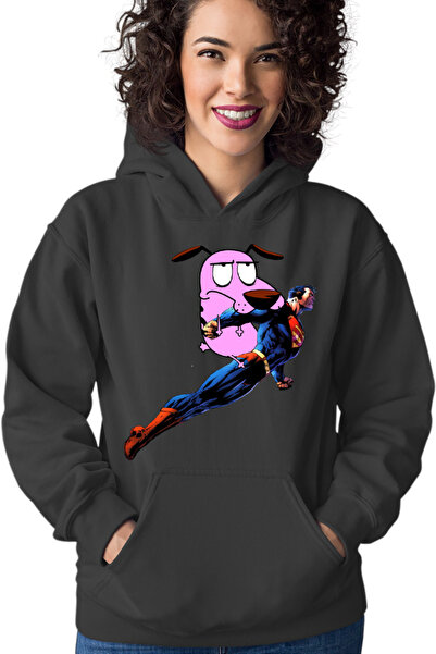 OEM Hanorac Femei Superman Courage Coward Dog Scary Fly