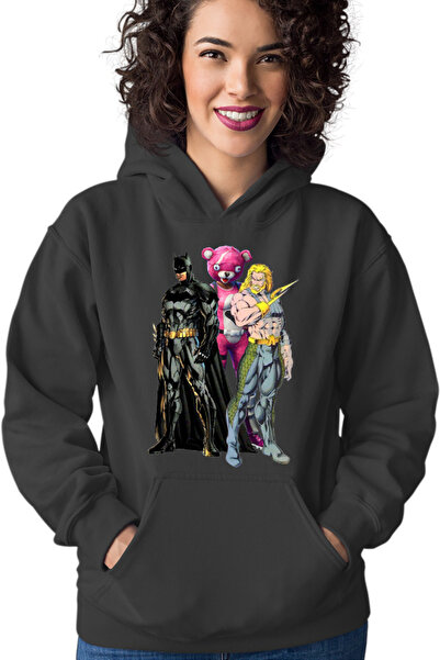 OEM Hanorac Femei Batman Aquaman Fortnite Pink Fluffy Skin Weapons