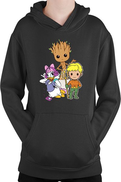 OEM Aquaman Baby Groot Daisy Duck Cartoon Kids Hoodie