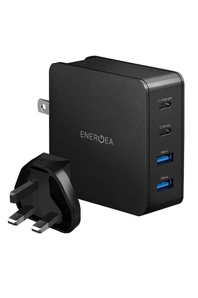 Energea Travelite PD66 66W Wall Charger Fast Multi-Device Charging with USB C and USB A Ports
