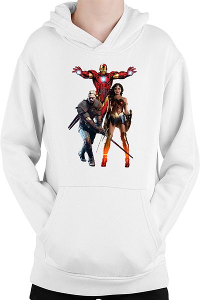 OEM Hanorac Copii Witcher Ironman Wonder Woman Superhero Horror