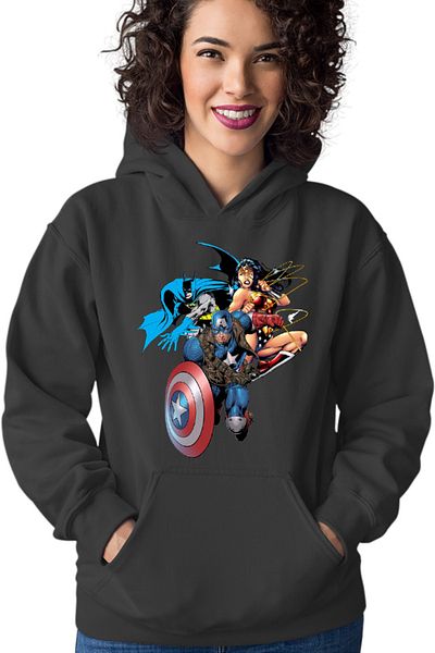 OEM Hanorac Femei Captain America Wonder Woman Batman Batmobile