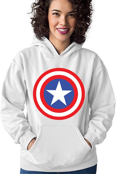 OEM Women's Hoodie Captain America Cool Powerful Control Abilities