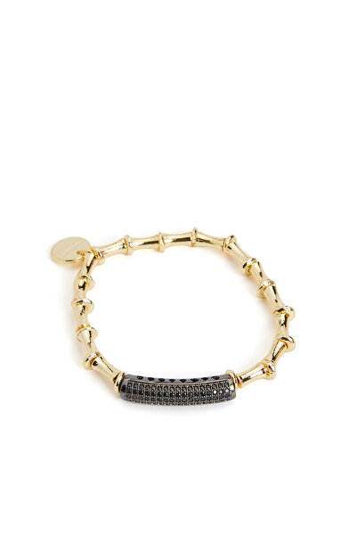 Network Gümüş Altın Rengi Bileklik