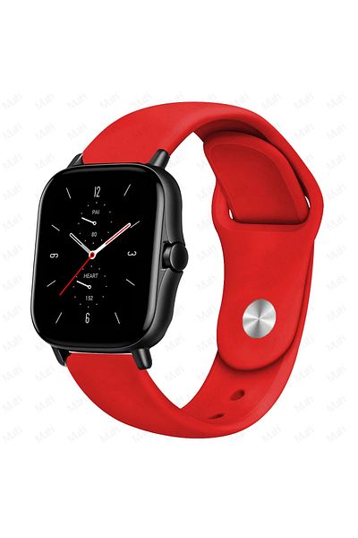 Choice 20mm watch band red 12 22mm Silicone band For Amazfit GTS 3/2/2e/GTS2 Mini/GTR 42mm/47mm/GTR 3/3 Pro