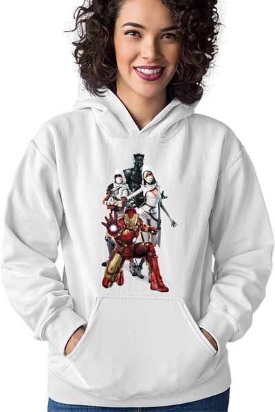 OEM Women's Hoodie Ironman Stark Armor Avengers Suit Panther PUBG