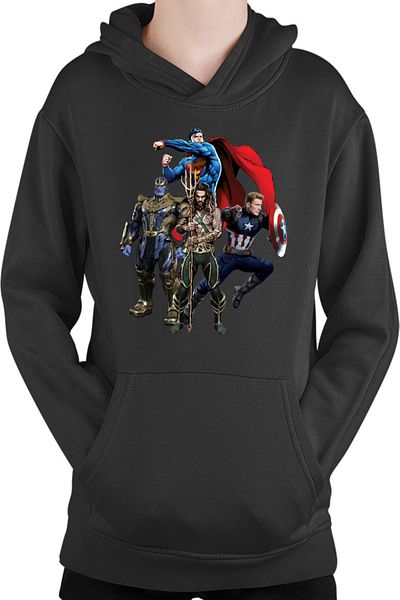 OEM Kids Hoodie Aquaman Leader Superman Captain America Thanos