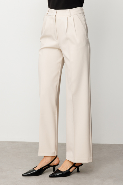 Ekol Pileli Bol Paça Pantolon