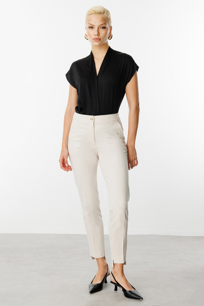 Ekol Skinny Trousers with Elastic Waist
