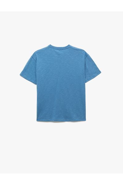 Koton New Season Cotton Comfortable Fit Short Sleeve Crew Neck Printed T-Shirt