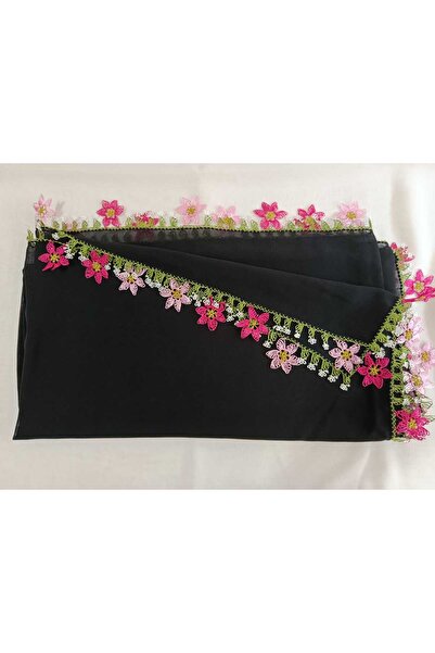 NUMİSTORE İğne oyası siyah renk namaz örtüsü