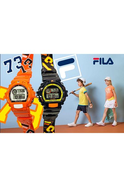 Fila Kids Unisex Digital Watch, Orange 38-191-105, 40 mm