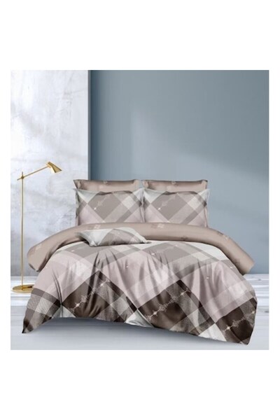 OEM Lenjerie de pat dublă, 2 persoane, 4 piese, 240x250 cm, M10