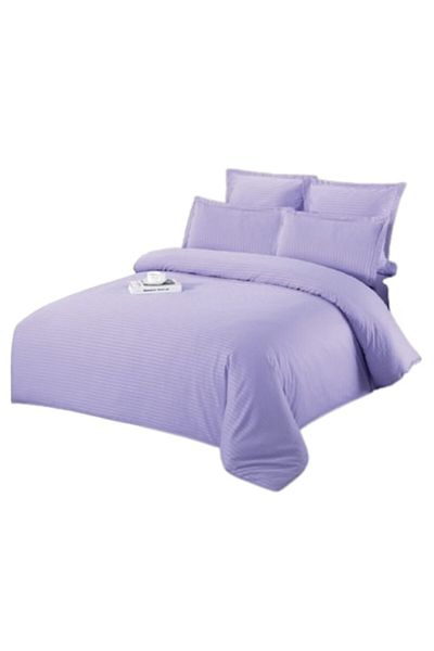 OEM Double bed linen, Damask, 6 pieces, 2 persons, 200x230cm, Purple