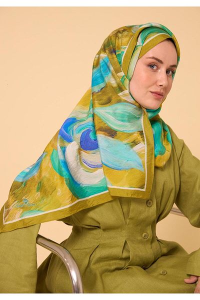 Mahal Silkhome Rose Pattern Mayda Shawl
